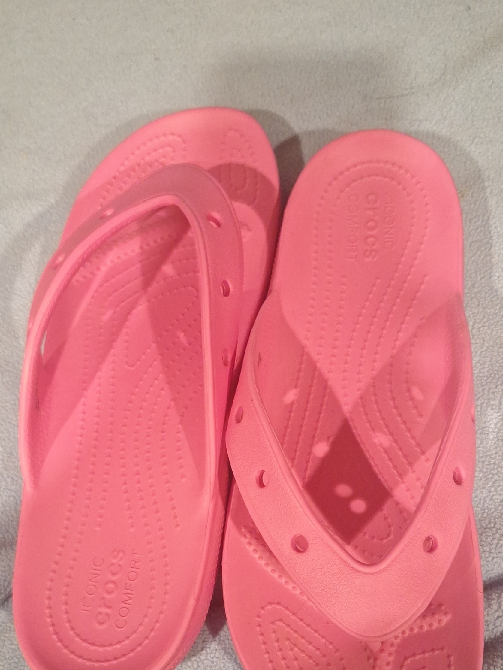 CROCS Pink Foam Flip Flops